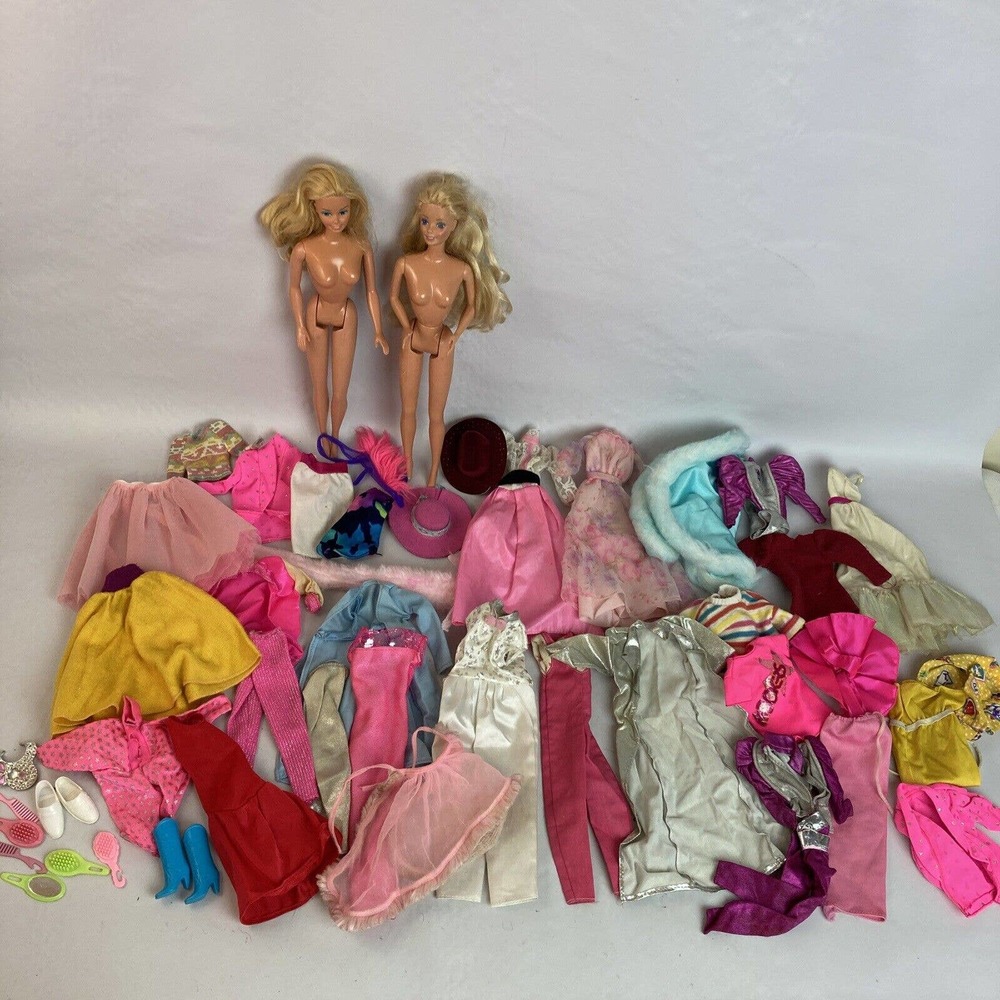 Vintage Barbie Superstar 80s Dolls Clothes Accessories Pretty N Pink Rockers Lot